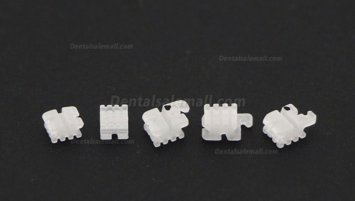 20Pcs/5Pack Dental Orthodontic Ceramic Bracket Braces MBT 022 345 Hooks